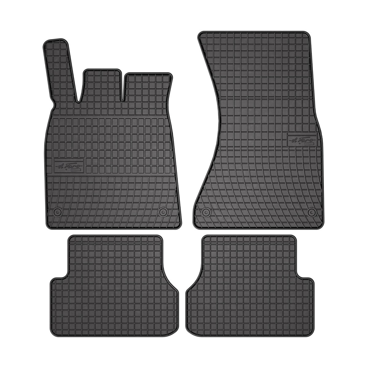 Audi A7 Sportback Floor Mats - Omac - Rubber - Black - '12-'18